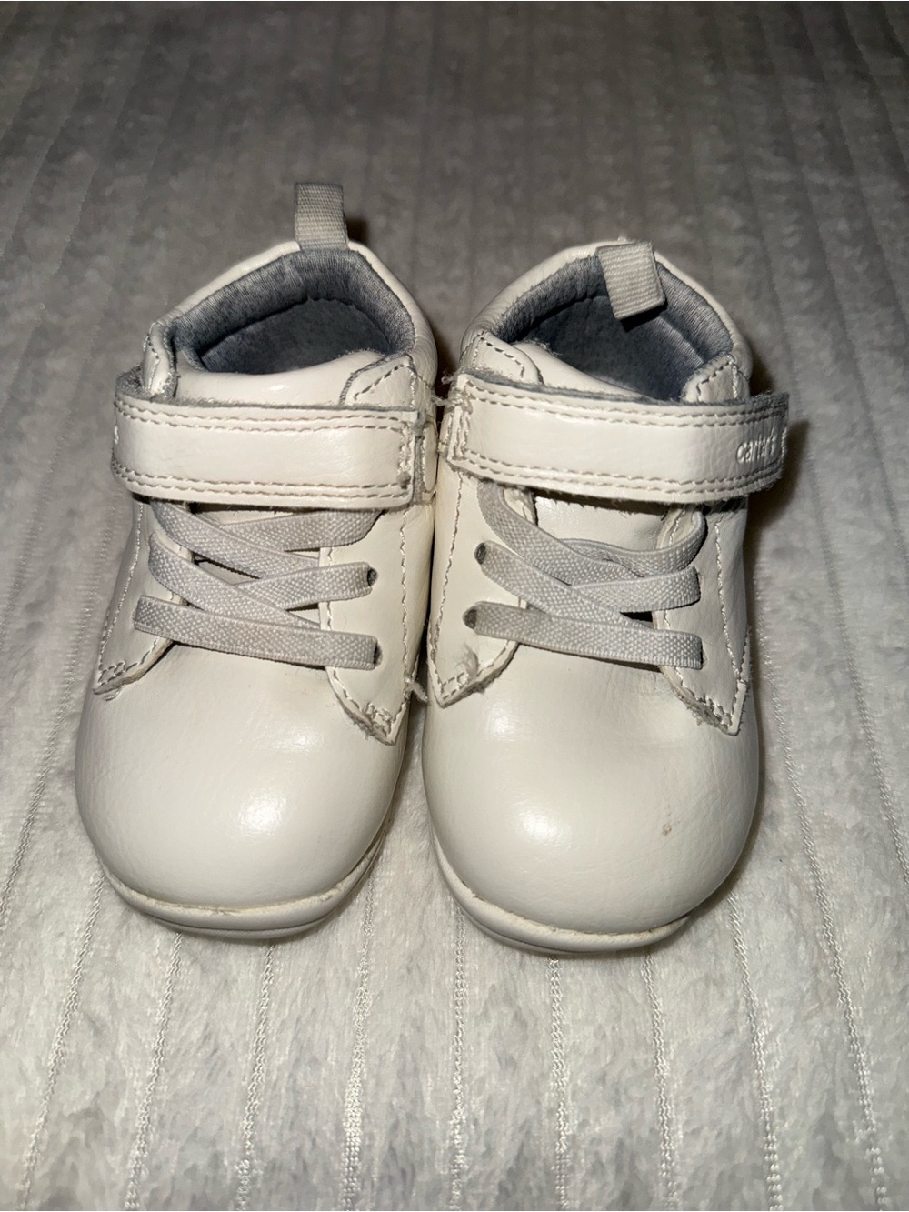 Carter’s White Toddler Sneakers Velcro Strap